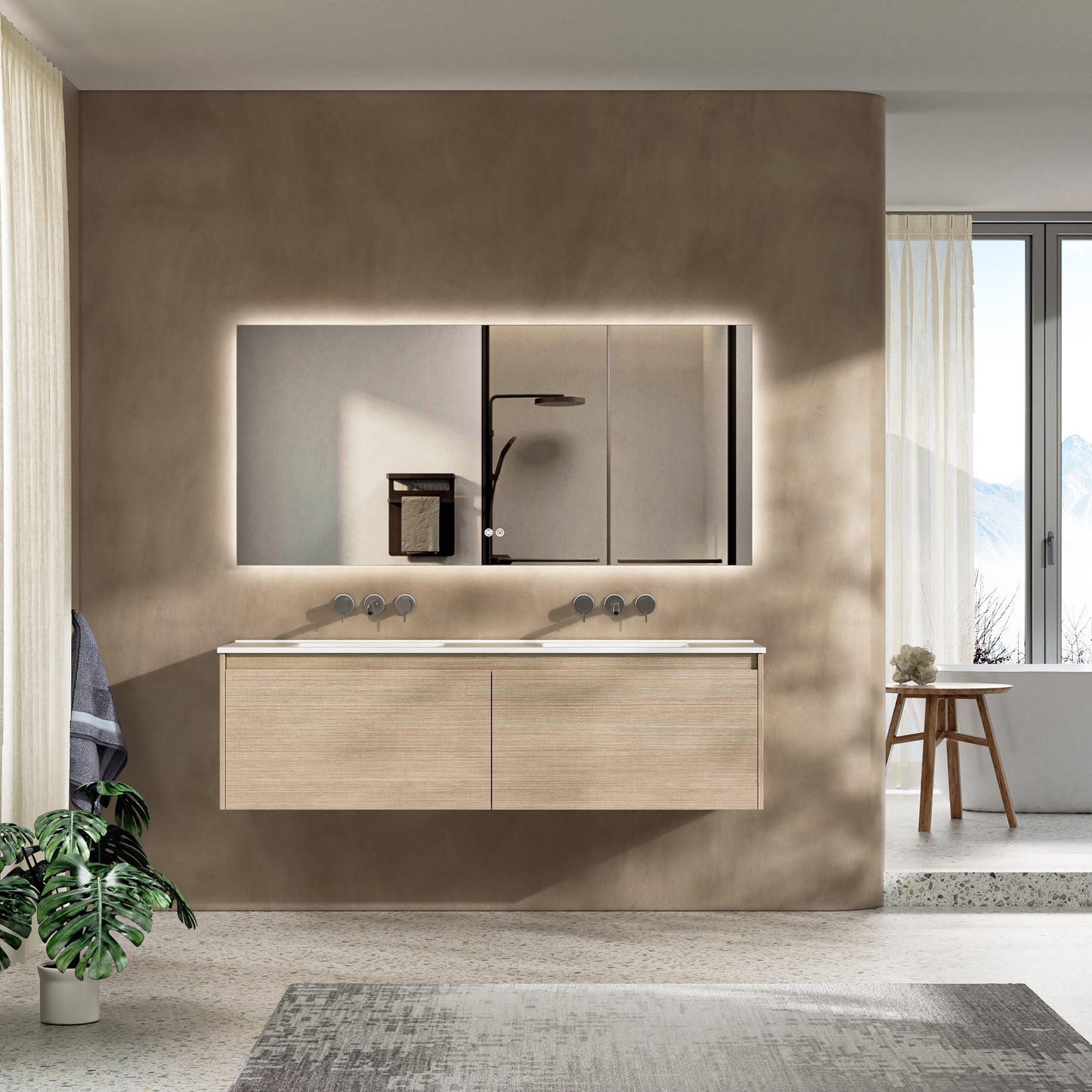 Floating Bathroom Vanity 60-inch