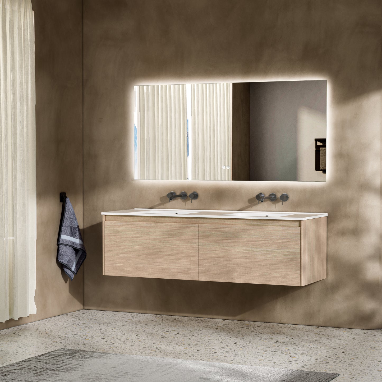 Floating Bathroom Vanity 60-inch