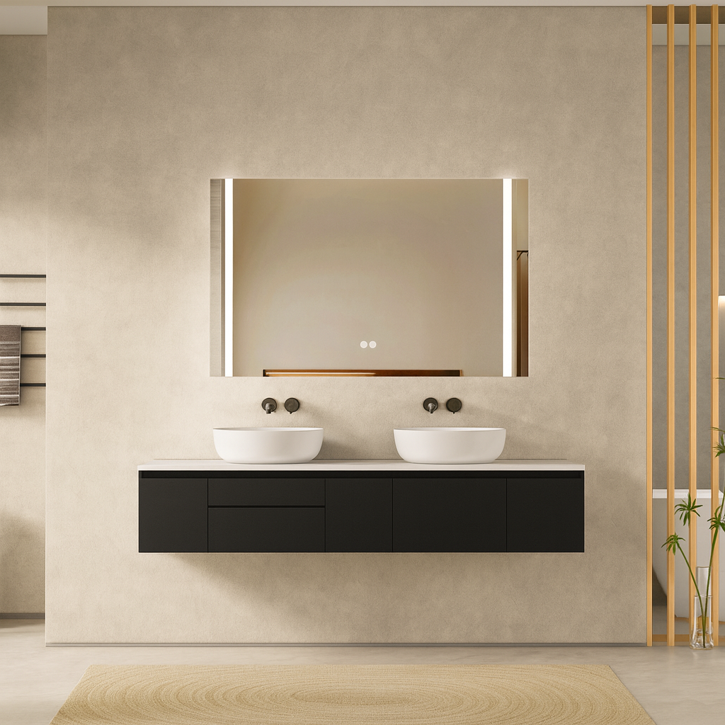 Floating Bathroom Vanity  Deluxe 2  60-inch