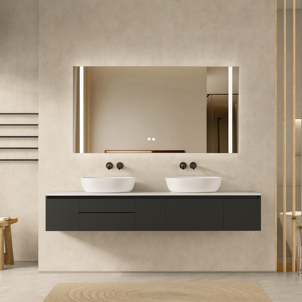 Floating Bathroom Vanity  Deluxe 2  72-inch