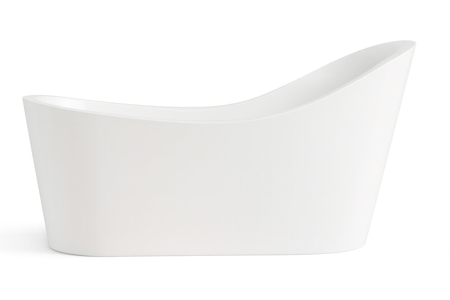 Freestanding Bathtub Acrylic 54"  Golssy White