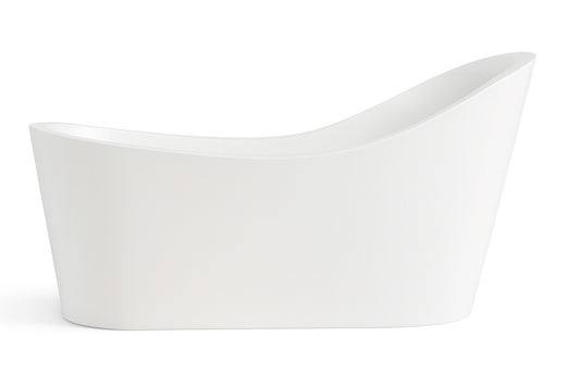 Freestanding Bathtub Acrylic 54"  Golssy White